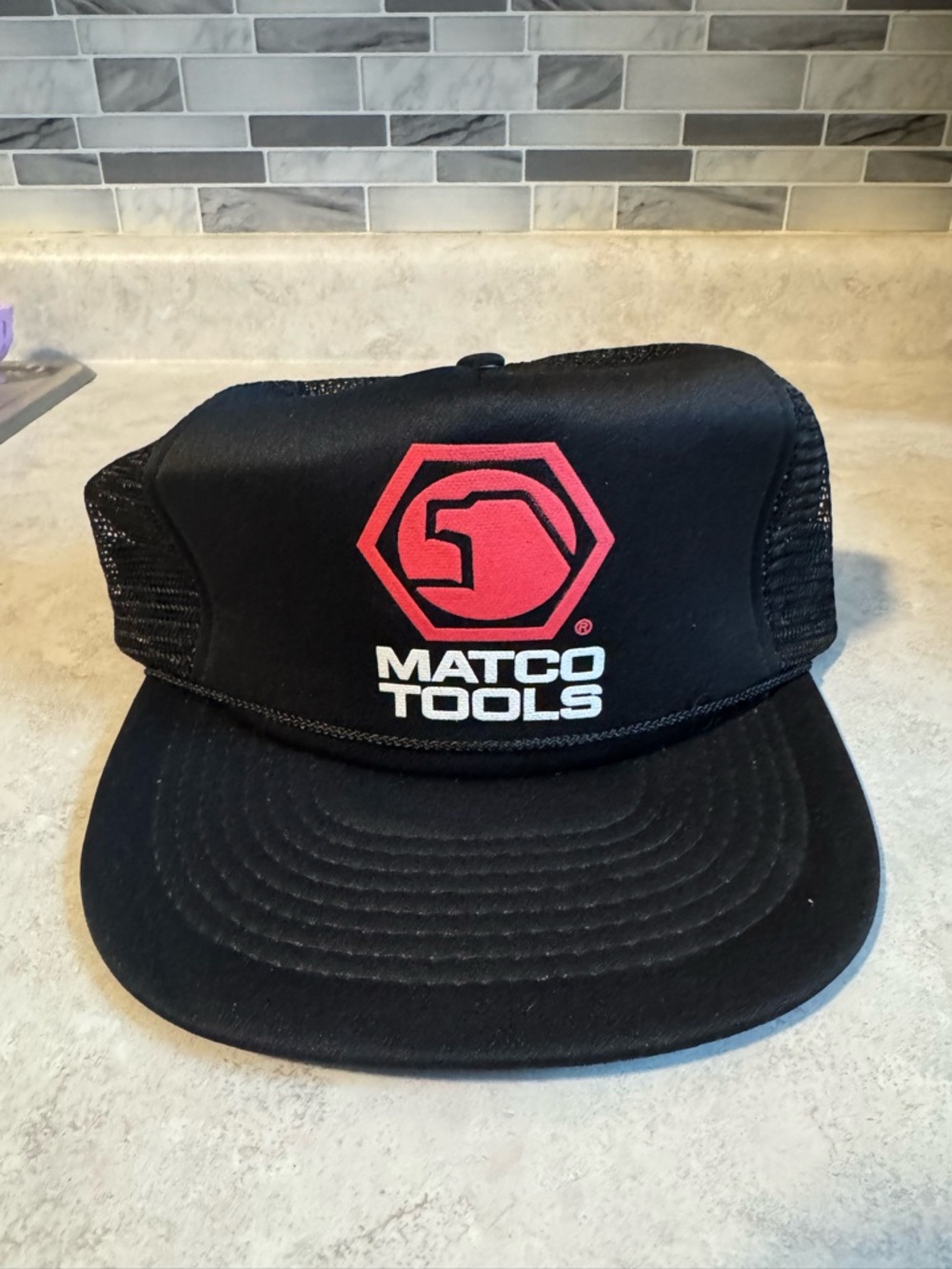 Vintage Matco Tools Snapback Trucker Hat Cap Designer Pro Black